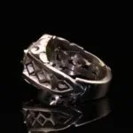 انگشتر مردانه نقره زبرجد کد 11370 - تصویر ۳
