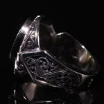 انگشتر نقره زبرجد کد 12417 - تصویر ۳