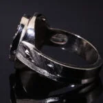 انگشتر نقره زبرجد کد 12529 - تصویر ۳