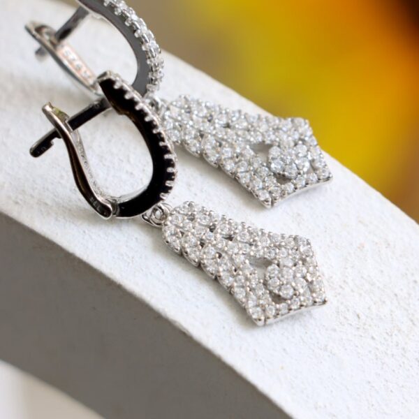 گوشواره نقره ساتگین
